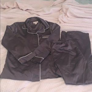 Cabernet Purple Pajama Set Satin Feel